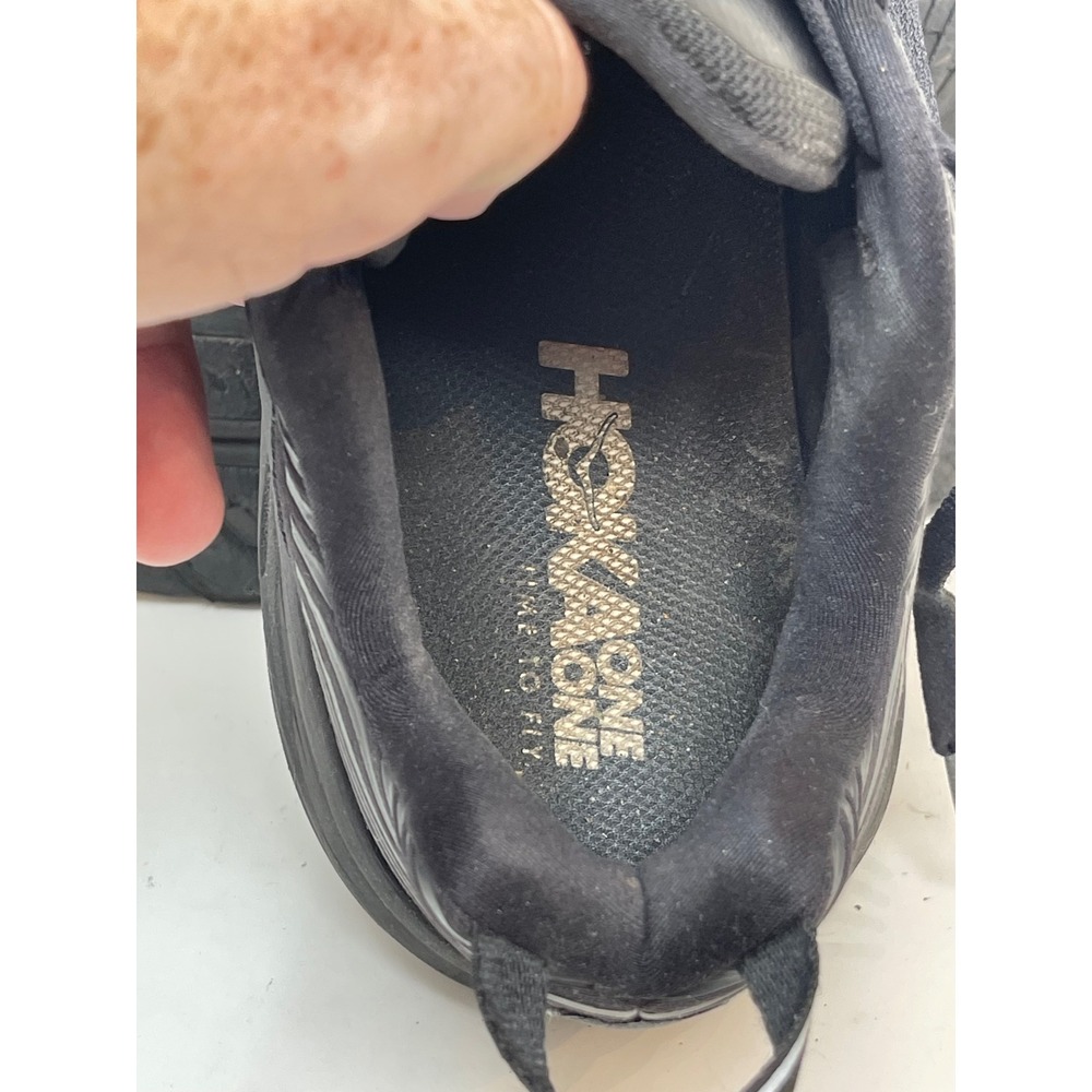Hoka Bondi 7 Running Shoes Mens 11 Black Good Max Cushion Road Sneakers - Picture 11 of 11